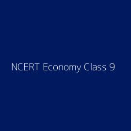 NCERT Economy Class 9